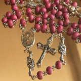 Crown of Roses Scented Rosary Necklace Urn
