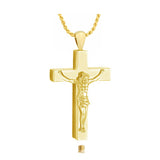 Crucifix 10KT or 14KT Gold Cremation Jewelry Urn - ORDER NOW
