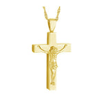 Crucifix Gold Ash Pendant Urn - Love Charms™ Option 