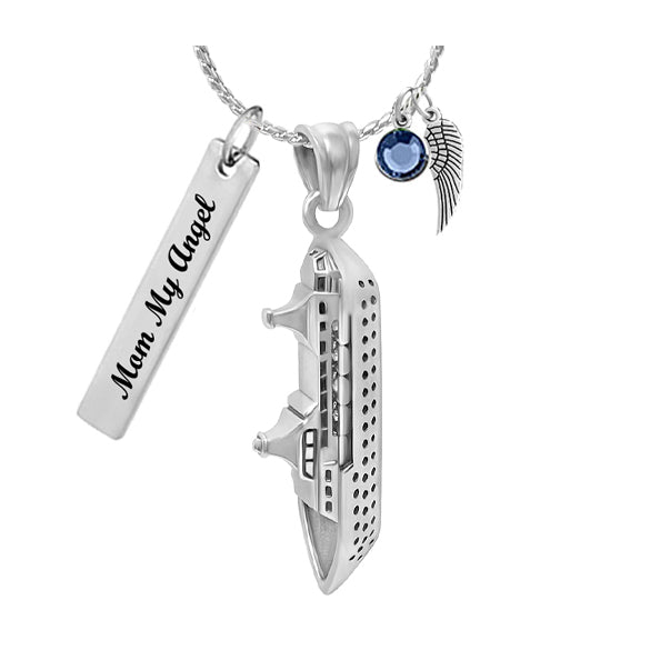 Cruise Ship Cremation Jewelry Urn - Love Charms® Option