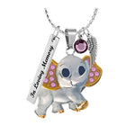 Pink Baby Elephant Pendant Urn - Love Charms™ Option