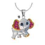 Raspberry Baby Elephant Pendant Urn - Love Charms™ Option