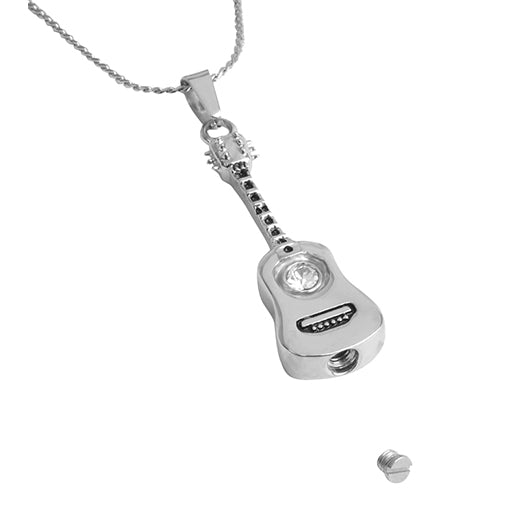 Crystal Guitar Ash Pendant Urn