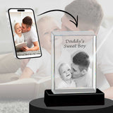 3D Crystal Large Ultra Rectangle Portrait Photo - Engraving & Light Base Options