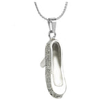 Crystal Shoe Cremation Jewelry Urn - Love Charms Option