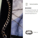 Cuban Link Men's Bracelet Cremation Urn - 7 1/2" 8" or 9" 