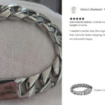 Cuban Link Men's Bracelet Cremation Urn - 7 1/2" 8" or 9" 