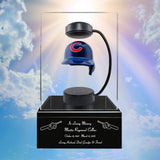 Baseball Cremation Urn & Chicago Cubs Hover Helmet Décor