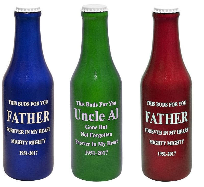 Memorial Toast Bottle Keepsake Urn