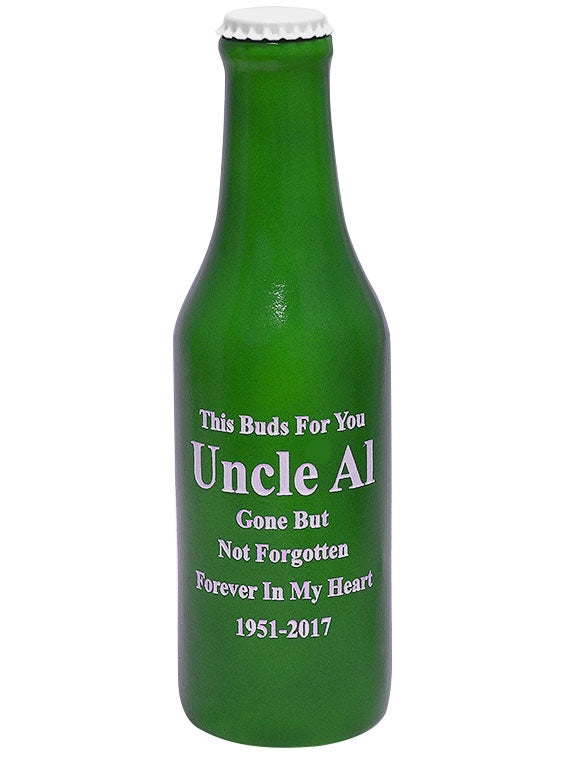 Memorial Toast Bottle Keepsake Urn
