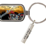 Custom Red Bike Keychain Keepsake