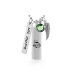 Semi Truck Cylinder Pendant Keepsake Urn - Love Charms Option