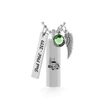 Semi Truck Cylinder Pendant Keepsake Urn - Love Charms Option