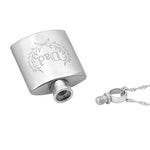 Dad Flask Ashes Necklace Urn