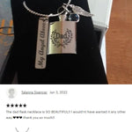 Dad Flask Ashes Necklace Urn - Love Charms™ Option
