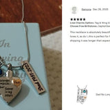 Dad No Longer By My Side Jewelry Urn - Love Charms™ Option 