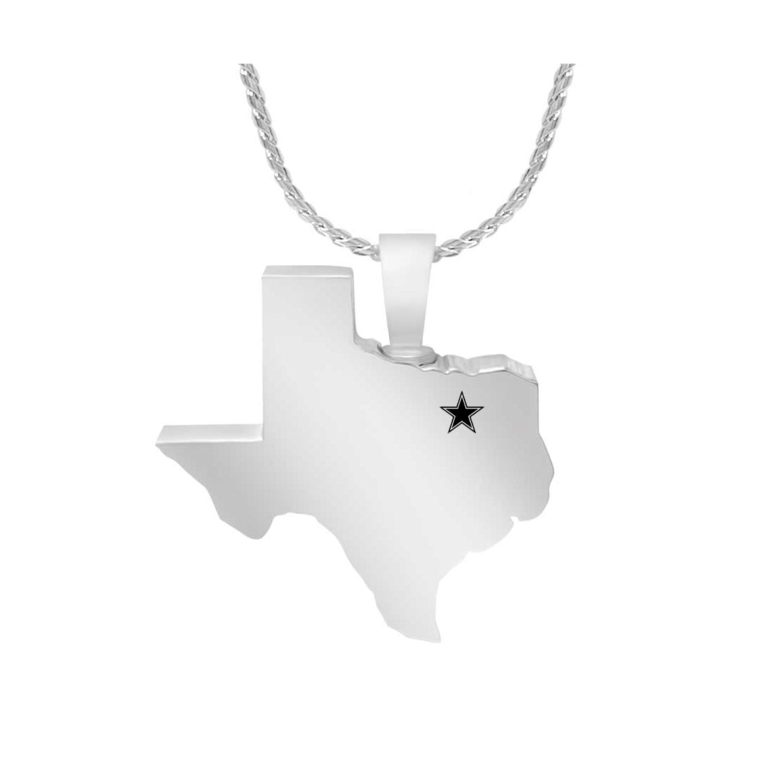Texas State Cremation Jewelry Urn - Love Charms® ~ Engrave A Star Options