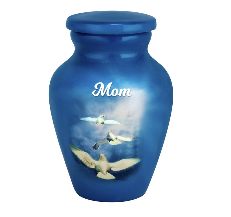 Angelic Doves Keepsake Urn - Love Charms™ Option