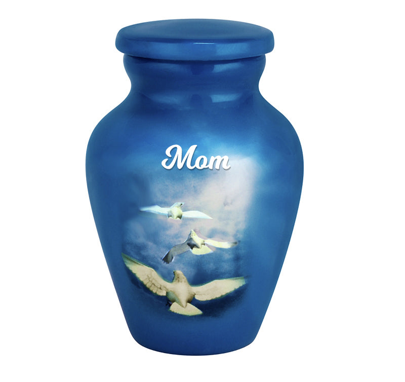 Angelic Doves Keepsake Urn - Love Charms™ Option