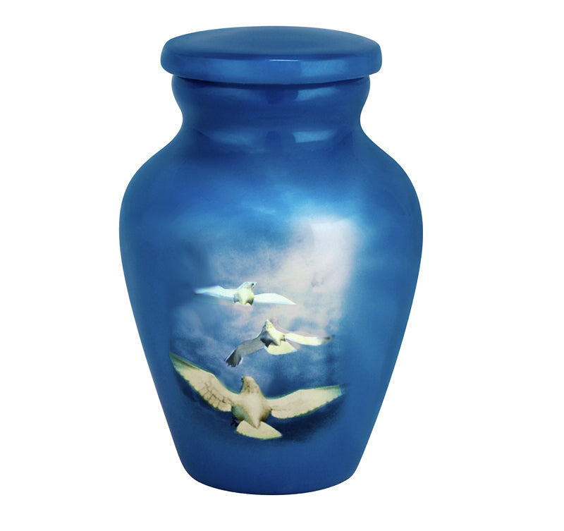 Angelic Doves Keepsake Urn - Love Charms™ Option