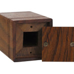 Unity USA & Army Flags Walnut Keepsake Urn