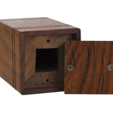 Unity USA & Coast Guard Flags Walnut Keepsake Urn
