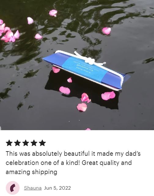 Oceanic Peaceful Pillow® Water Burial Cremation Urn - Biodegradable Water Burial At Sea Urn