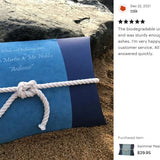 Oceanic Peaceful Pillow® Water Burial Cremation Urn - Biodegradable Water Burial At Sea Urn