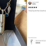 Deer Bullet Pendant Urn - Love Charms™ Option