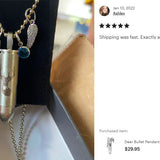 Deer Bullet Pendant Urn - Love Charms™ Option