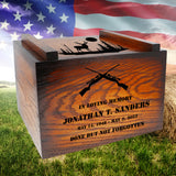 Rodeo Deer & Duck Hunter Ammo Box Cremation Urn - Made in USA
