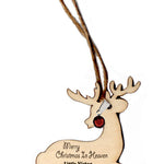 Reindeer Birthstone Ornament