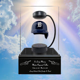 Baseball Cremation Urn & Detroit Tigers Hover Helmet Décor