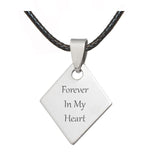 Diamond Stainless Photo Jewelry Pendant