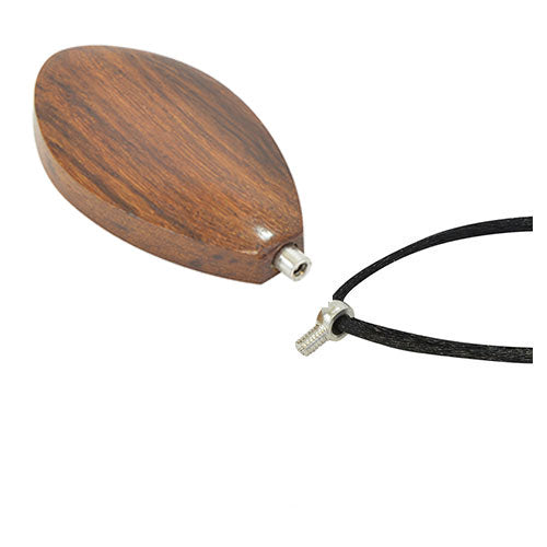 Diamond Walnut Cremation Necklace Urn