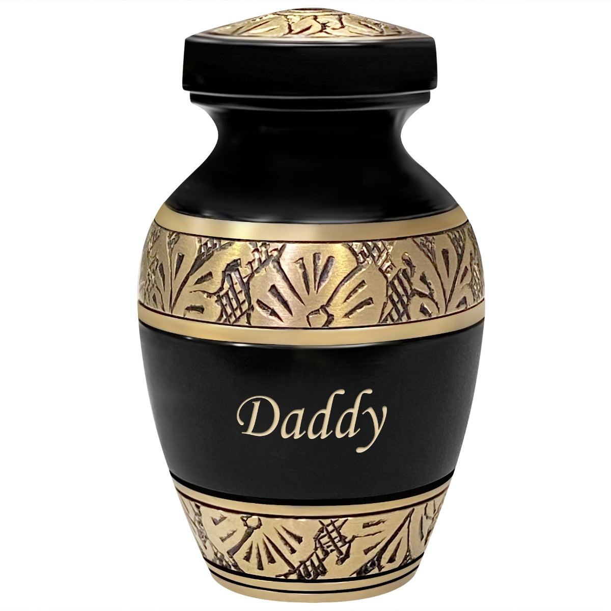Dignity Gunmetal Dad Mini Urn - Love Charms® Option