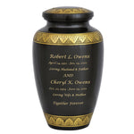 Dignity Gunmetal Adult Cremation Urn - Pro Diamond Engraving