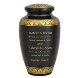 Dignity Gunmetal Adult Cremation Urn - Pro Diamond Engraving