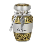 Dignity Pewter Gold Mini Keepsake Urn - Love Charms® Option