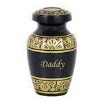 Dignity Gunmetal & Gold Keepsake Urn - Love Charms Option