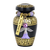 Dignity Gunmetal & Gold Keepsake Urn - Love Charms Option