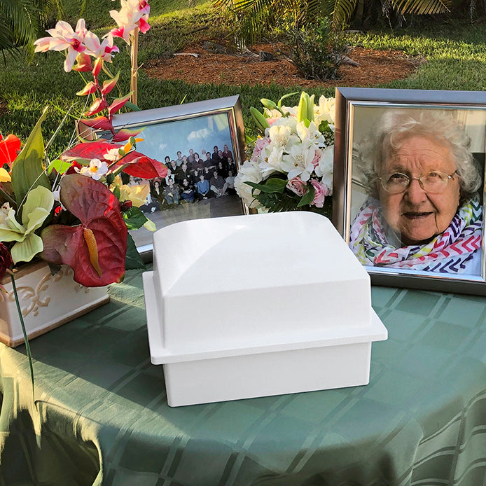 With The Angels Medium or Adult Sized Cremation Urn - Tribute Wreath™ - Pro Personalization - Burial Vault Option