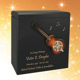 Dobro Hound Dog Resonator Guitar Adult Cremation Urn - Miniature Guitar - Photo Option