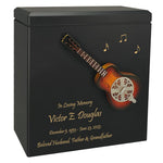 Dobro Hound Dog Resonator Guitar Adult Cremation Urn - Miniature Guitar - Photo Option