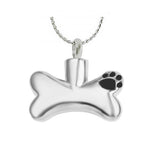 Dog Bone Stainless Pendant Ash Urn - Love Charms™ Option