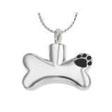 Dog Bone Stainless Pendant Ash Urn - Love Charms™ Option
