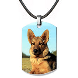 Dog Tag Stainless Photo Jewelry Pendant - Love Charms Option