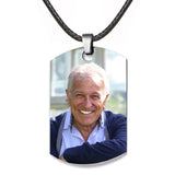 Dog Tag Stainless Photo Jewelry Pendant - Love Charms Option