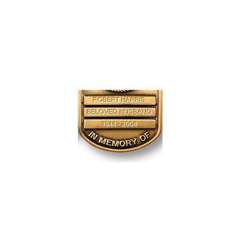 Marine Urn Name Plate 