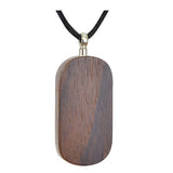 Dogtag Walnut Cremation Necklace Urn